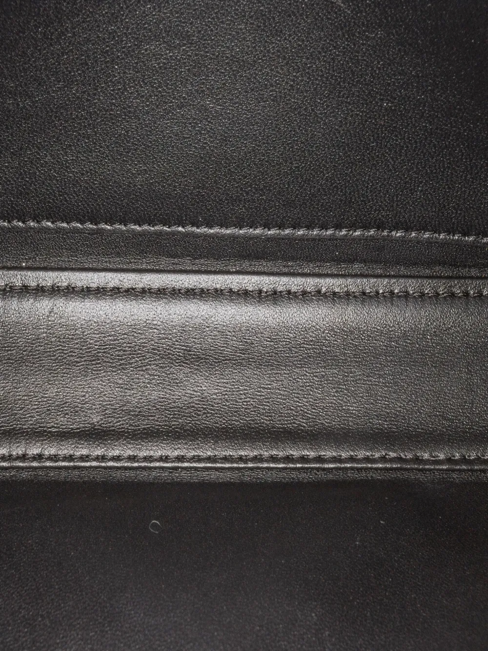 Pre-owned Celine 2022 Triomphe Leather Claude Chain Shoulder Bag In Black