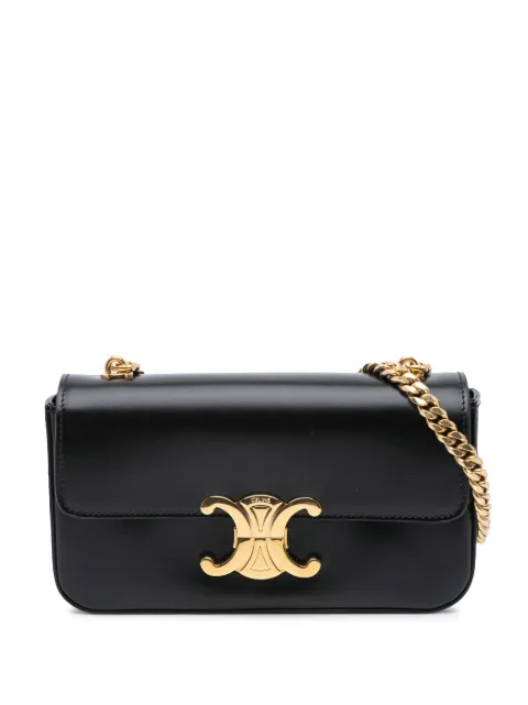 Céline Pre-Owned bolsa de hombro Triomphe Leather Claude Chain 2022