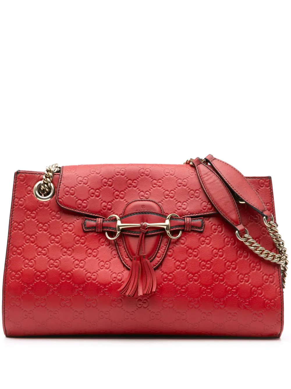 Gucci Pre-Owned Borsa a spalla Guccissima Emily grande 2016-2024 | rosso | Image 1