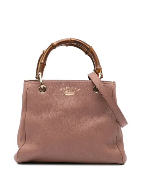 Gucci Pre-Owned 2016-2024 Small Calfskin Bamboo Shopper satchel