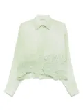 Ermanno Scervino lace-detailed shirt - Green