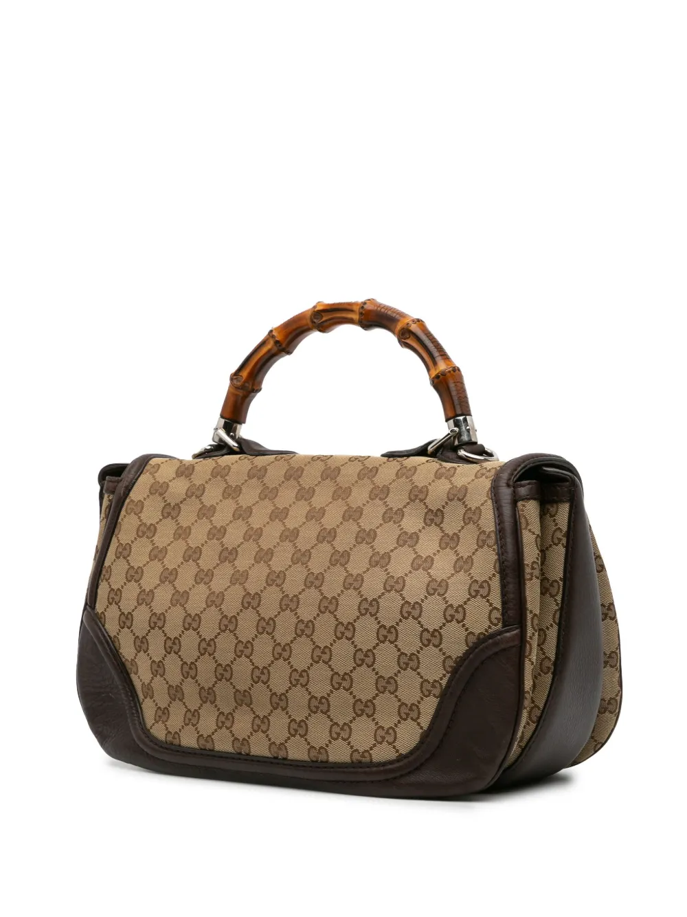 Gucci Pre-Owned 2000-2015 Large GG Canvas Bamboo satchel | Pre-Owned | Image 2