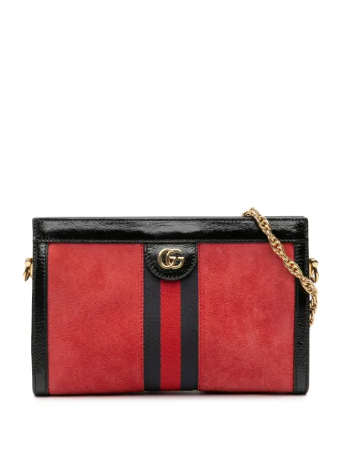 Gucci Pre-Owned 2016-2025 Small Suede Ophidia Chain crossbody bag
