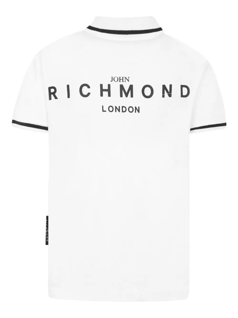 John Richmond Junior Poloshirt met logoprint Wit