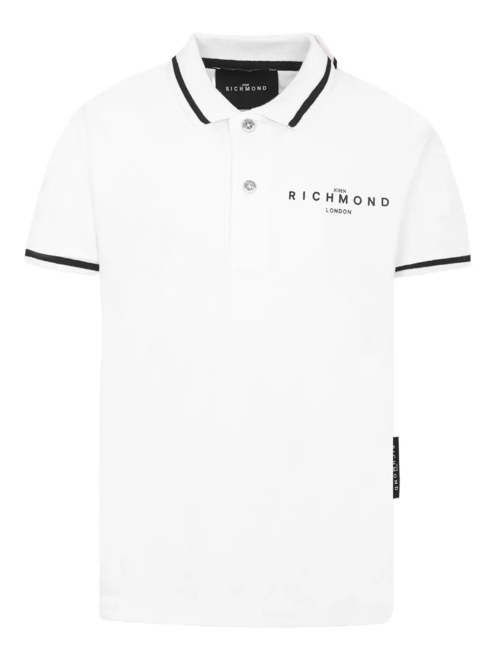 John Richmond Junior logo-print polo shirt Wit