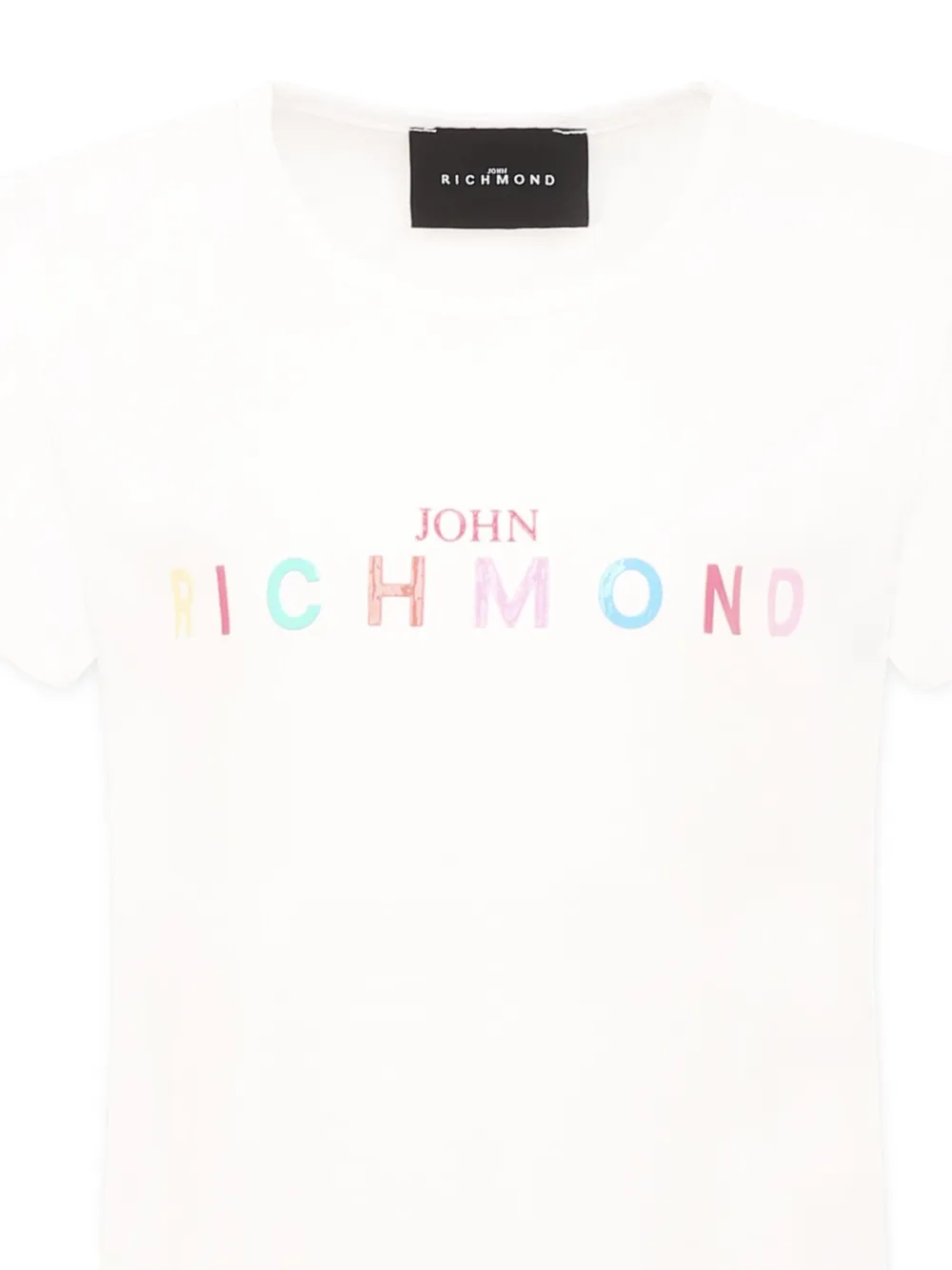 John Richmond Junior T-shirt met logoprint Wit