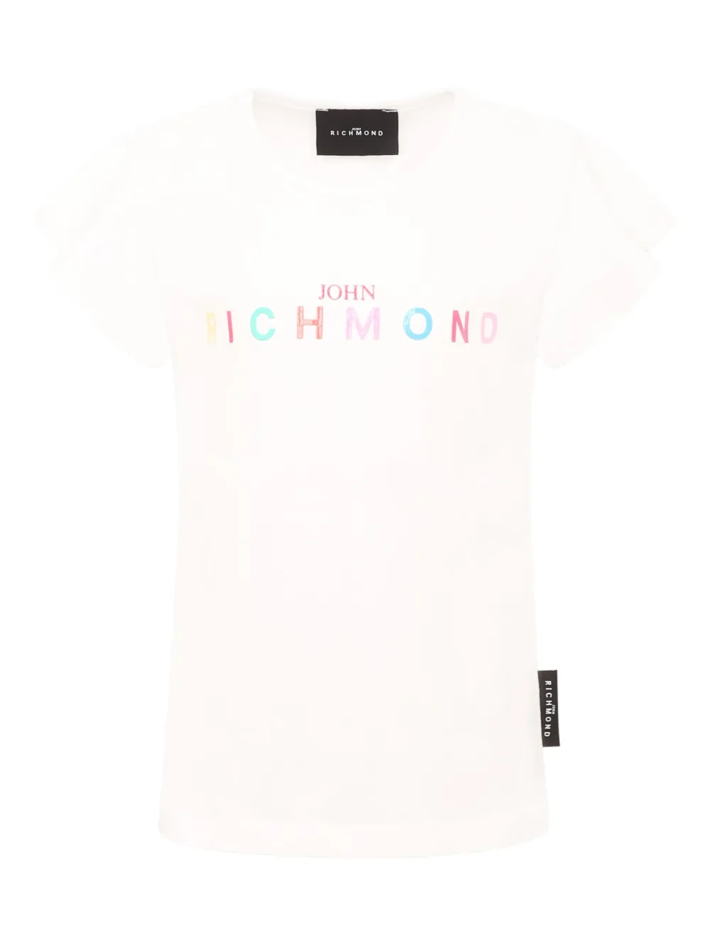 John Richmond Junior logo-print T-shirt Wit