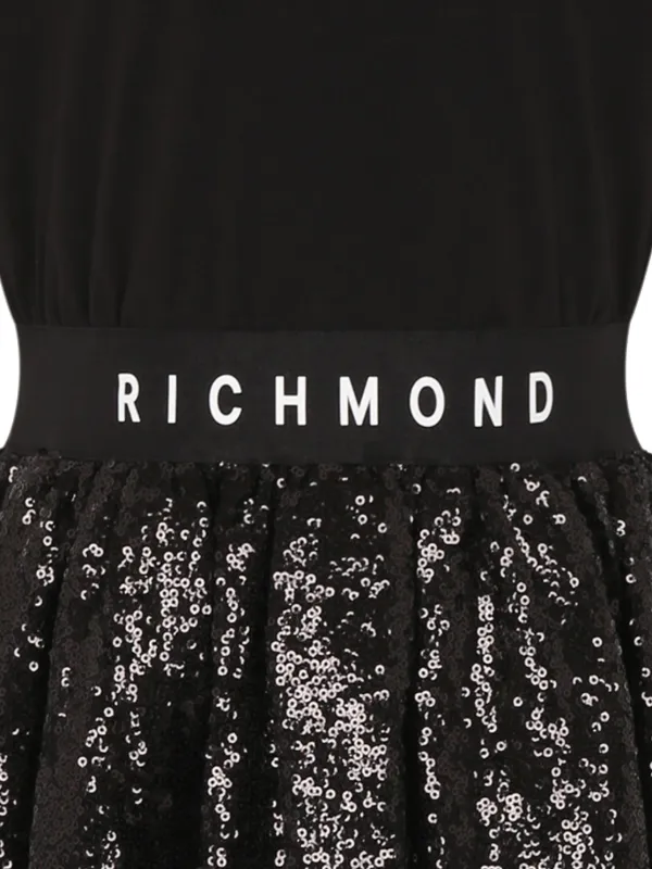 John Richmond Junior sequin-embellished Dress Black FARFETCH