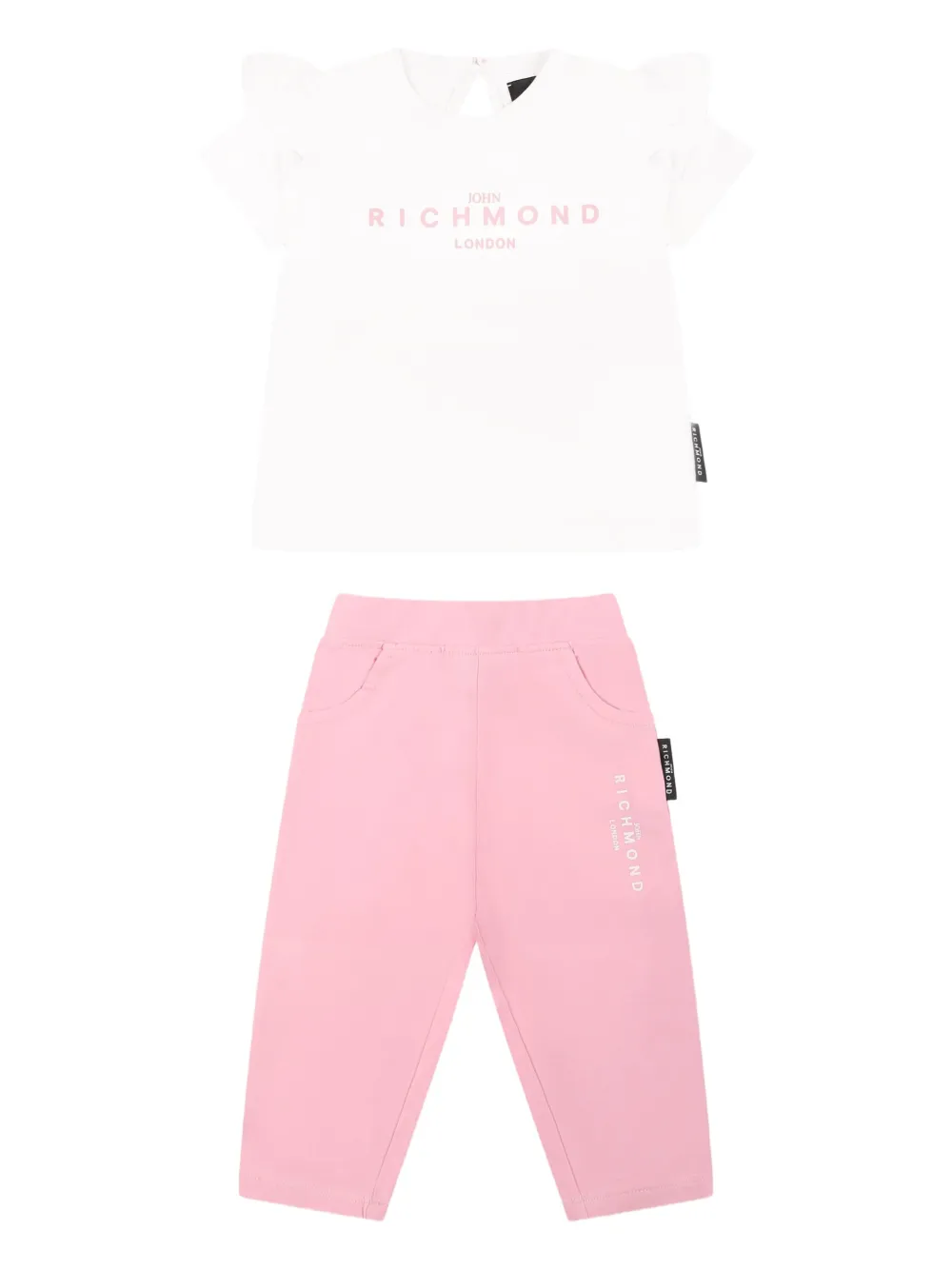 John Richmond Junior Hosen-Set mit Logo-Print (2er-Set) | Weiß | Image 1