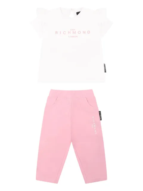 John Richmond Junior set de pantalones con logo estampado (set de 2 piezas)