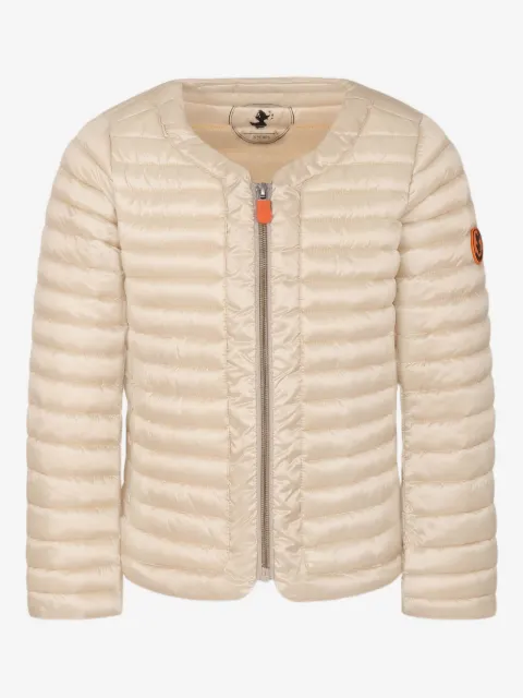 Save The Duck Kids logo down jacket