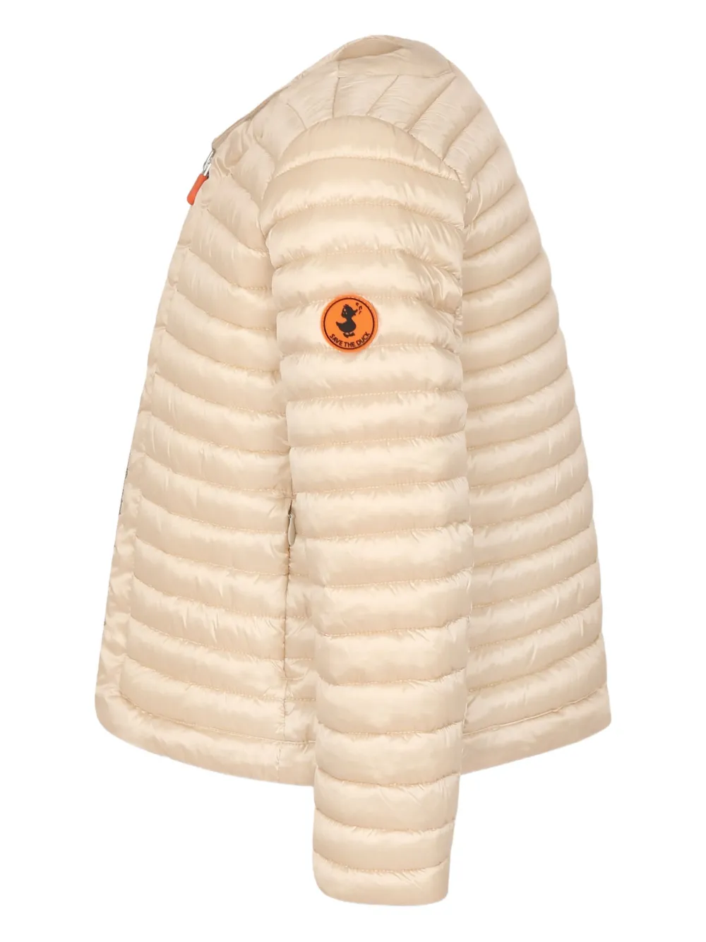 Save The Duck Kids Donsjack met logo Beige