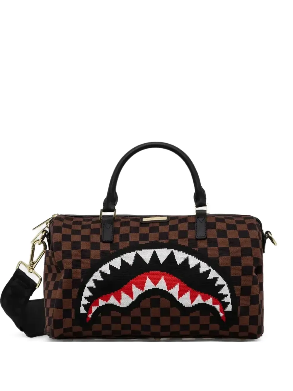 Sprayground Sharks in Paris 2.0 checked-pattern duffel bag | marrón | Image 1
