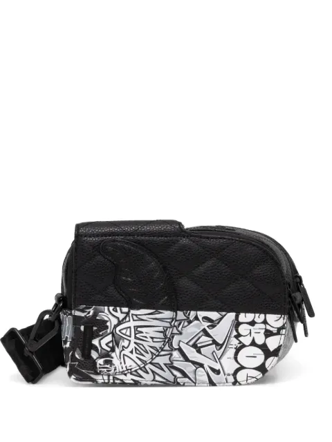 Sprayground Dark Wave quilted graffiti-print shoulder bag