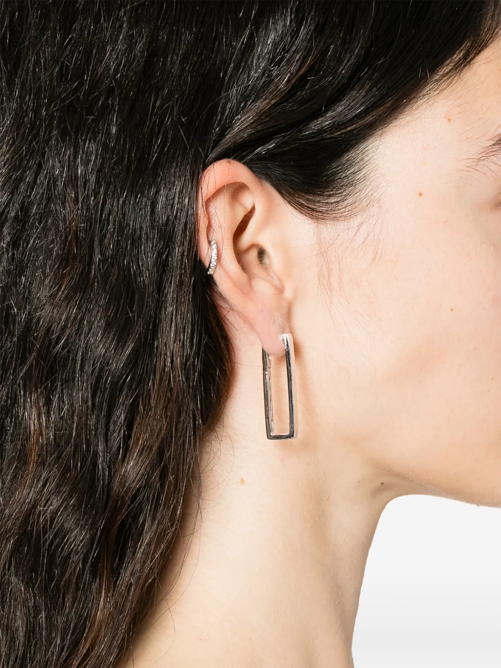 SHAY 18K white gold hoop earrings | Image 2