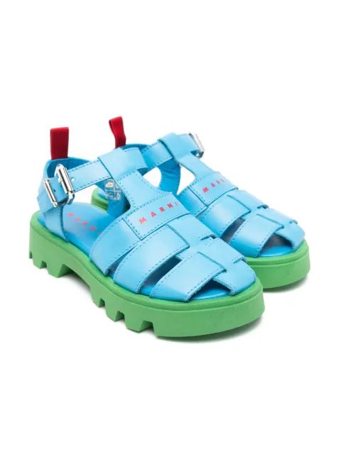 Marni Kids leather sandals