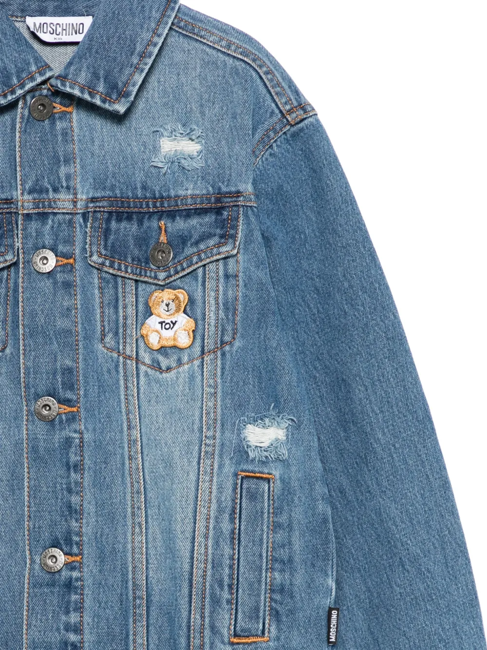 Moschino Kids Spijkerjack Blauw