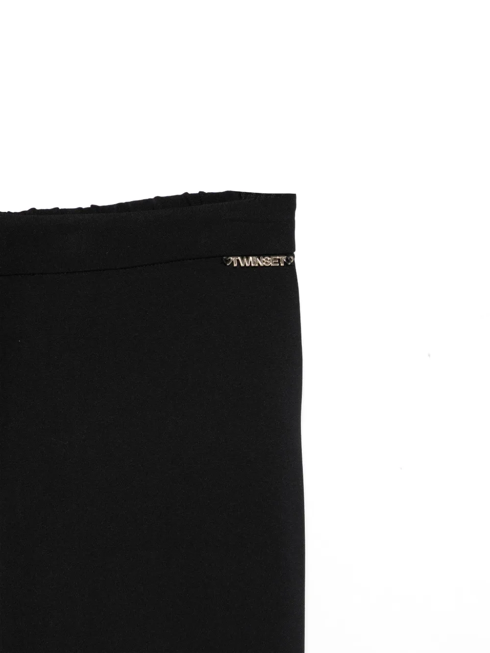 TWINSET Kids Crêpe broek met split Zwart
