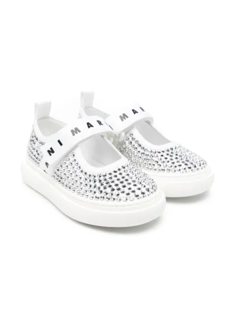Marni Kids rhinestone-embellished sneakers