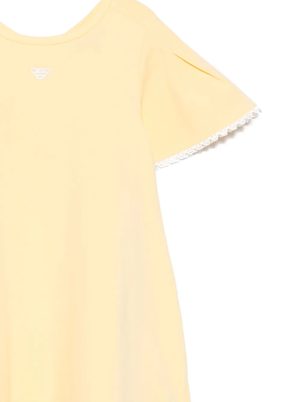 Emporio Armani Kids Jersey jurk Geel