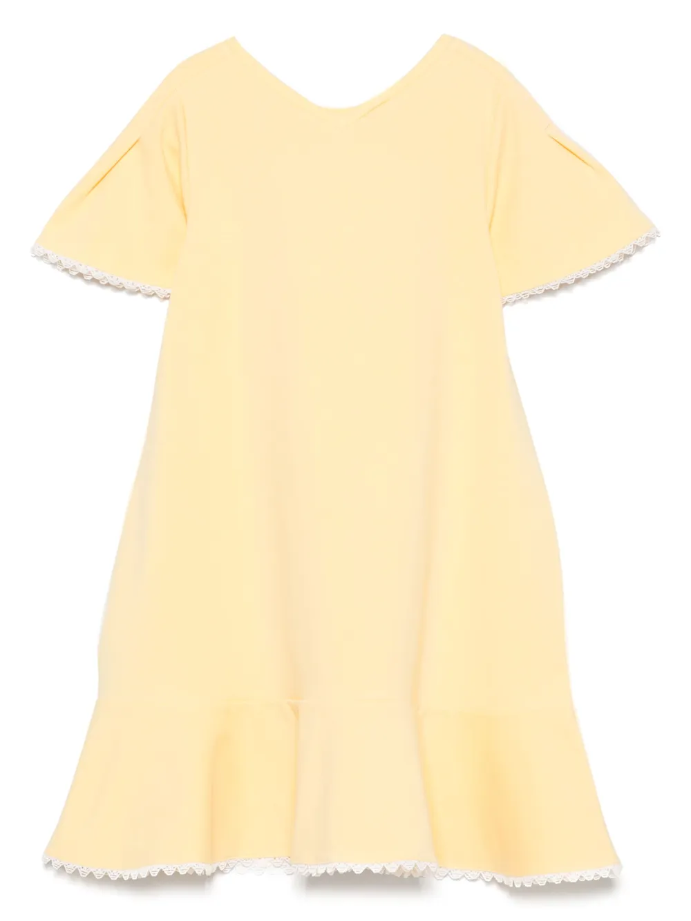 Emporio Armani Kids Jersey jurk Geel