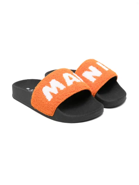 Marni Kids terry-cloth slides