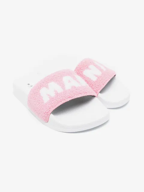 Marni Kids نعل بشعار الماركة بحياكة إنتارسيا