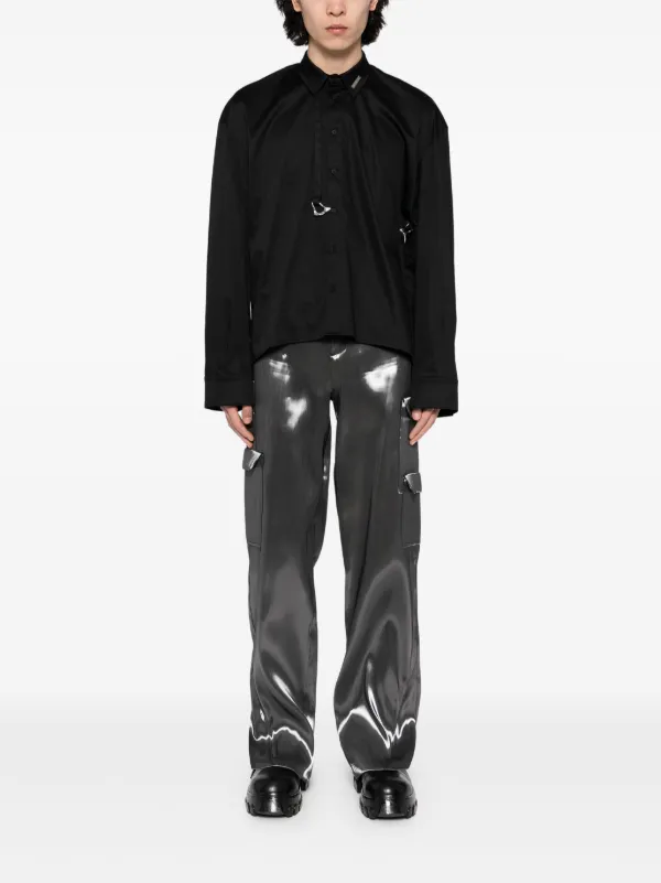 【レア】Heliot Emil DECONSTRUCTED SHIRT ブラック HELIOT EMIL エリオット エミル SS25 DECONSTRUCTED T-SHIRT