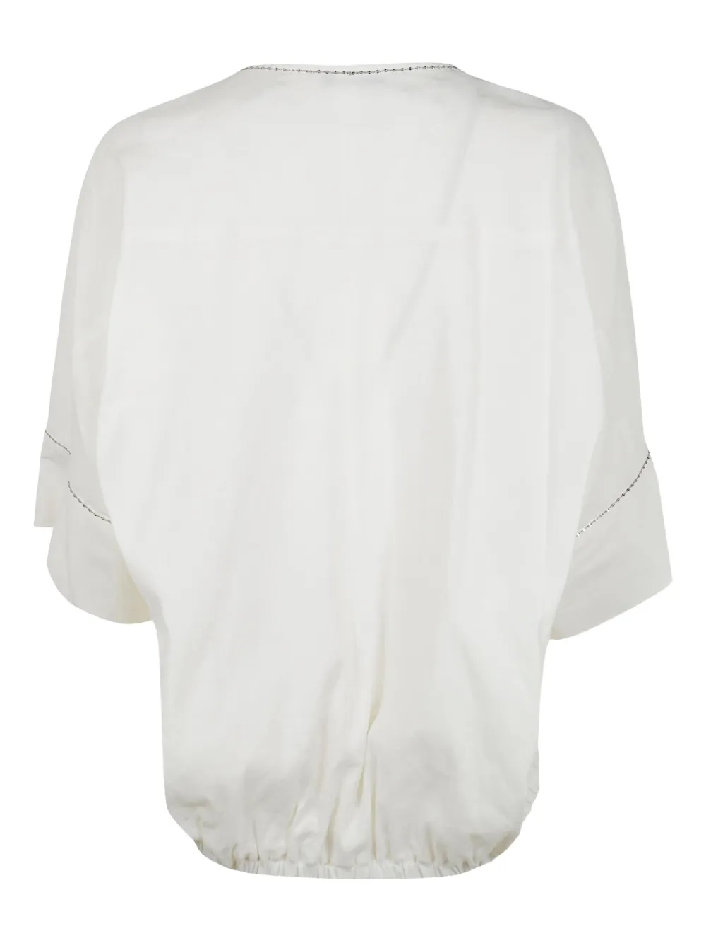 Fabiana Filippi T-shirt met V-hals Wit