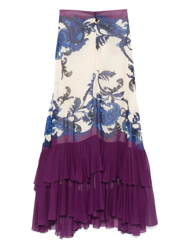【Etro】ペイズリー maxiスカート ETRO ペイズリー マキシスカート | ニュートラル | FARFETCH JP