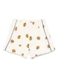 Mini Rodini Ladybugs track shorts - Neutrals