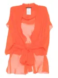 Alberta Ferretti silk jacket - Orange
