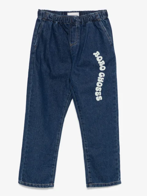 Bobo Choses jean à logo ondulé