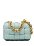 Bottega Veneta Pre-Owned 2012-2024 Nappa Intrecciato Padded Chain Cassette satchel - Blue