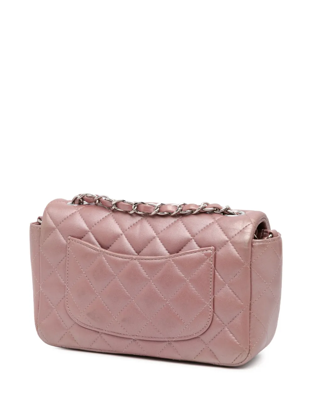CHANEL Pre-Owned 2017-2018 Mini Rectangular Classic Iridescent Lambskin Single Flap crossbody bag | Pre-Owned | Image 2