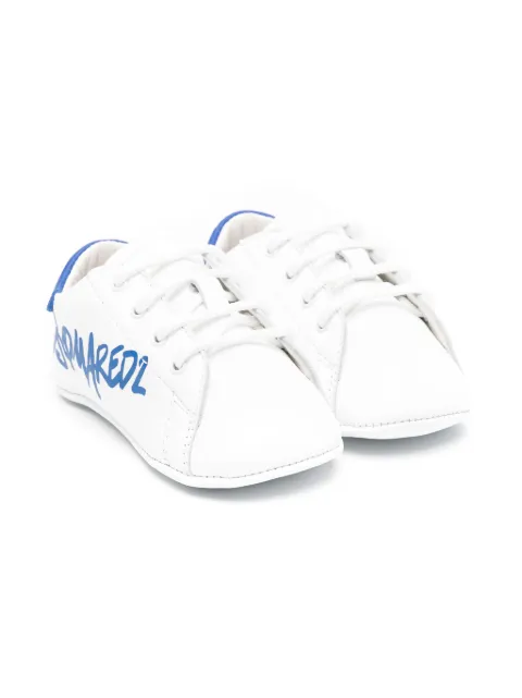 DSQUARED2 KIDS tenis con logo estampado