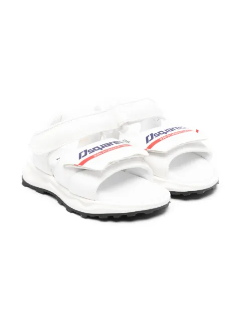 DSQUARED2 KIDS sandalias con logo estampado