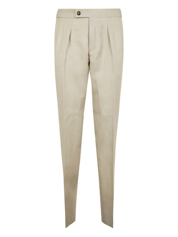 Incotex Pleated Trousers in Neutrals