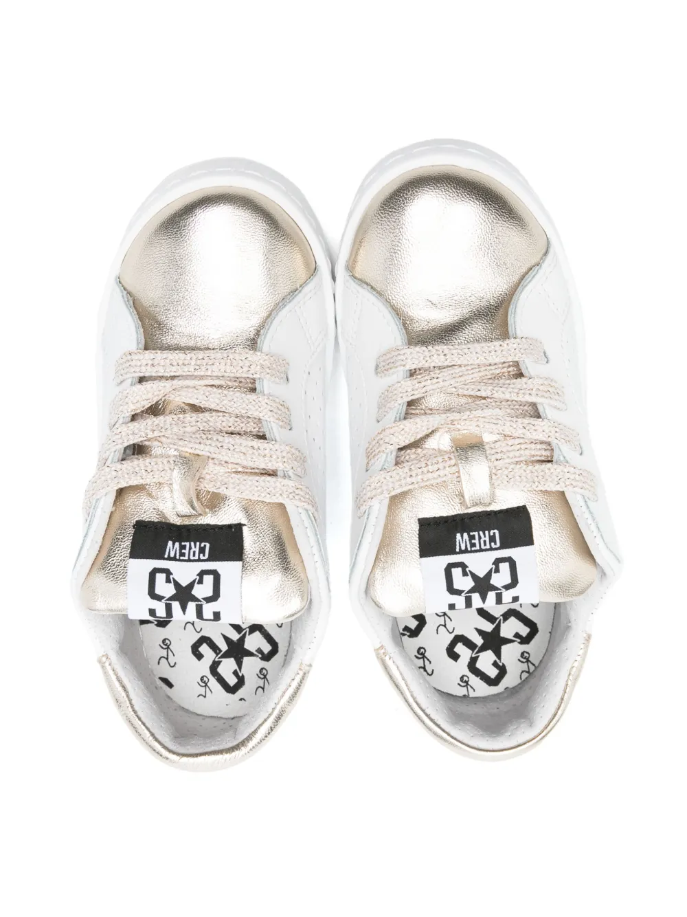 2 Star Kids Leren sneakers Wit