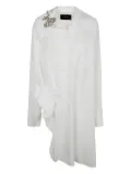 Simone Rocha asymmetrical shirtdress - White