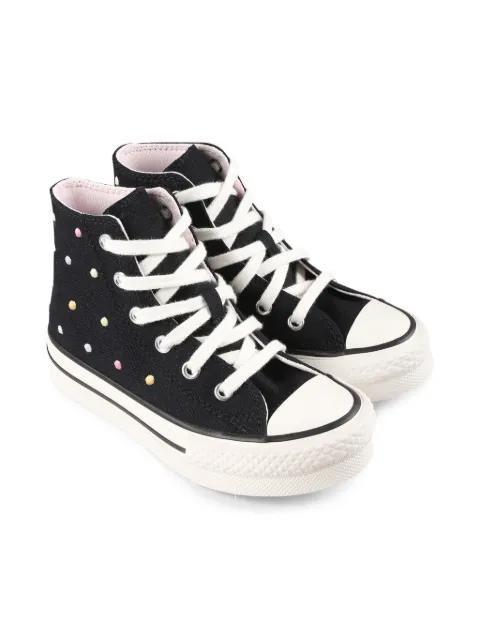 Converse Kids tenis altos Chuck Taylor All Star con lunares