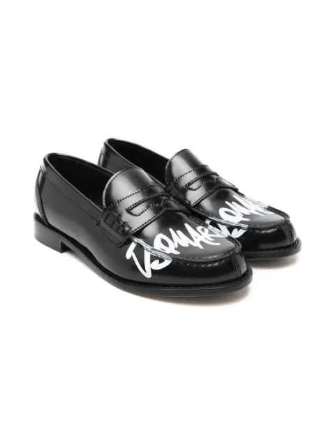 DSQUARED2 KIDS mocasines con logo estampado
