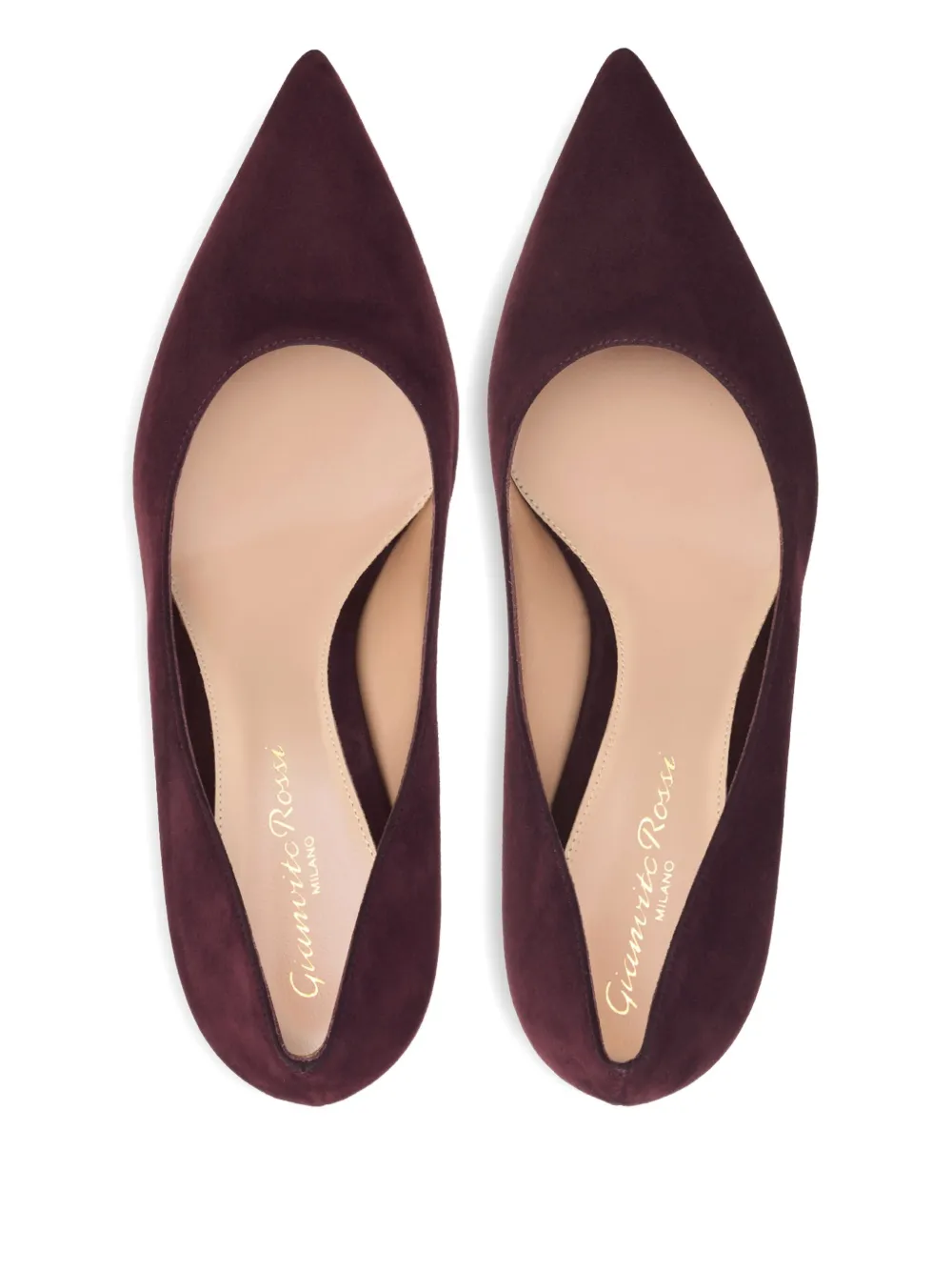 Gianvito Rossi 85 mm leren pumps Bruin