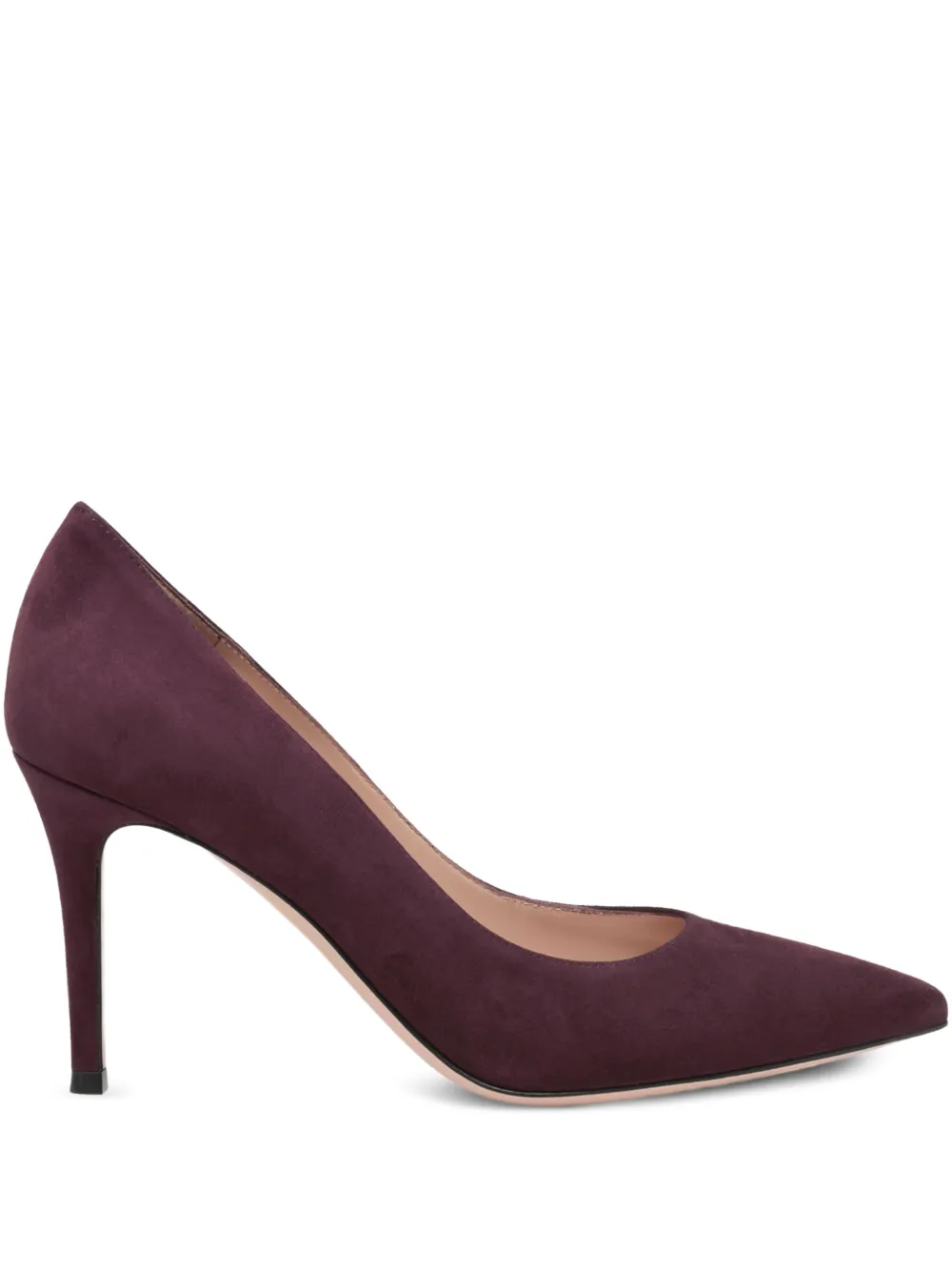 Gianvito Rossi 85mm leather pumps Brown