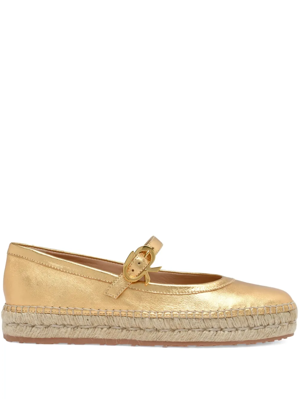 Gianvito Rossi Elda espadrilles Gold