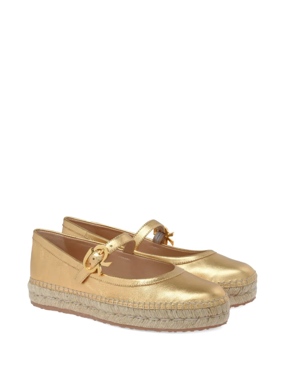 Gianvito Rossi Elda espadrilles Gold