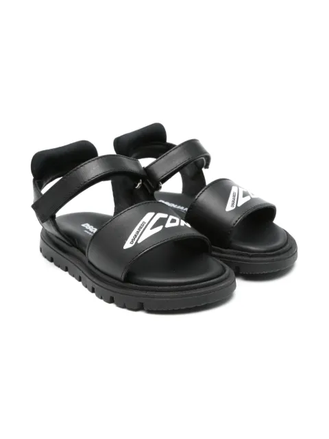 DSQUARED2 KIDS sandalias con logo estampado