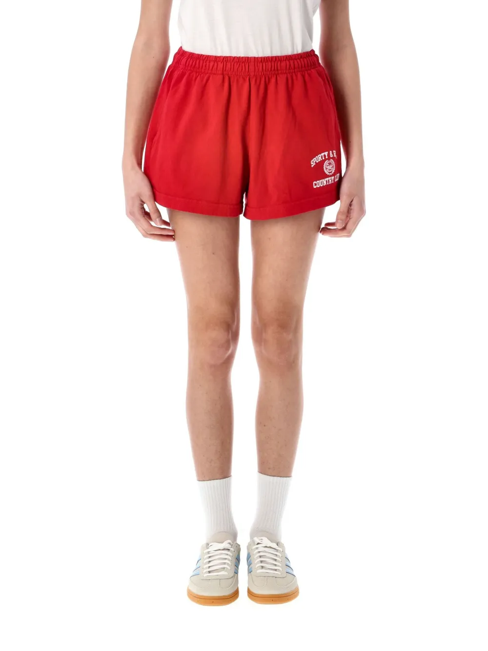Sporty & Rich Varsity shorts Rood