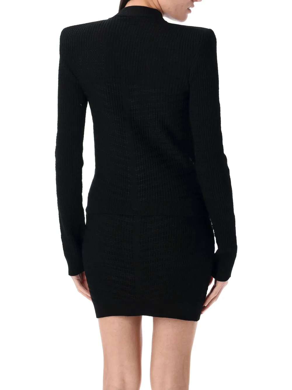 Balmain Vest met lange mouwen Zwart