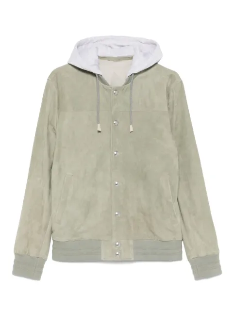 Eleventy leather bomber jacket 